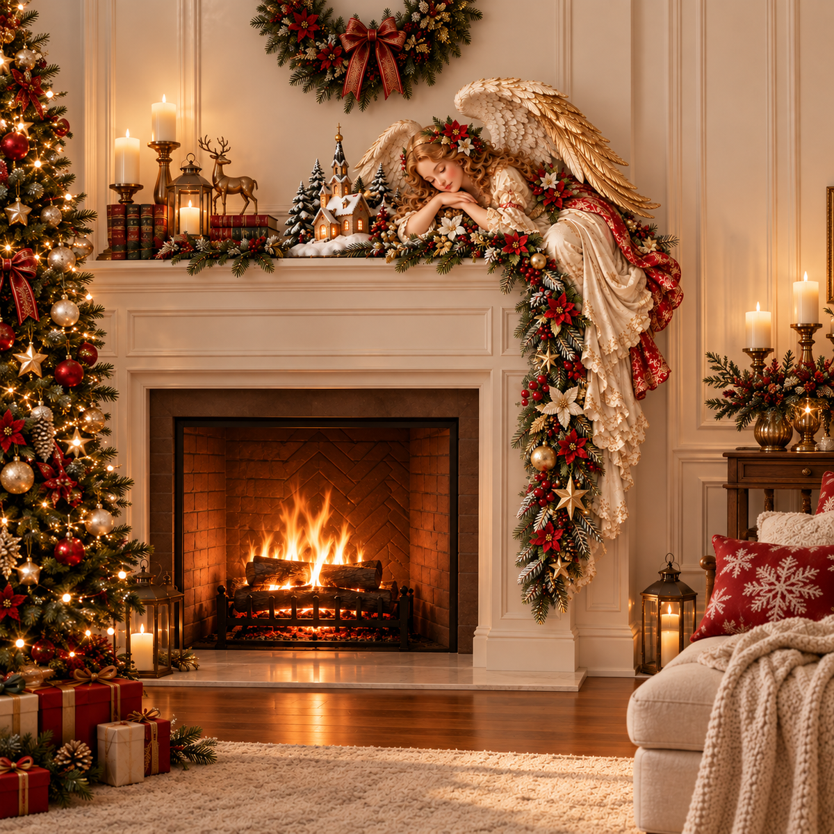 πΌ Christmas Angel Door Frame Decoration