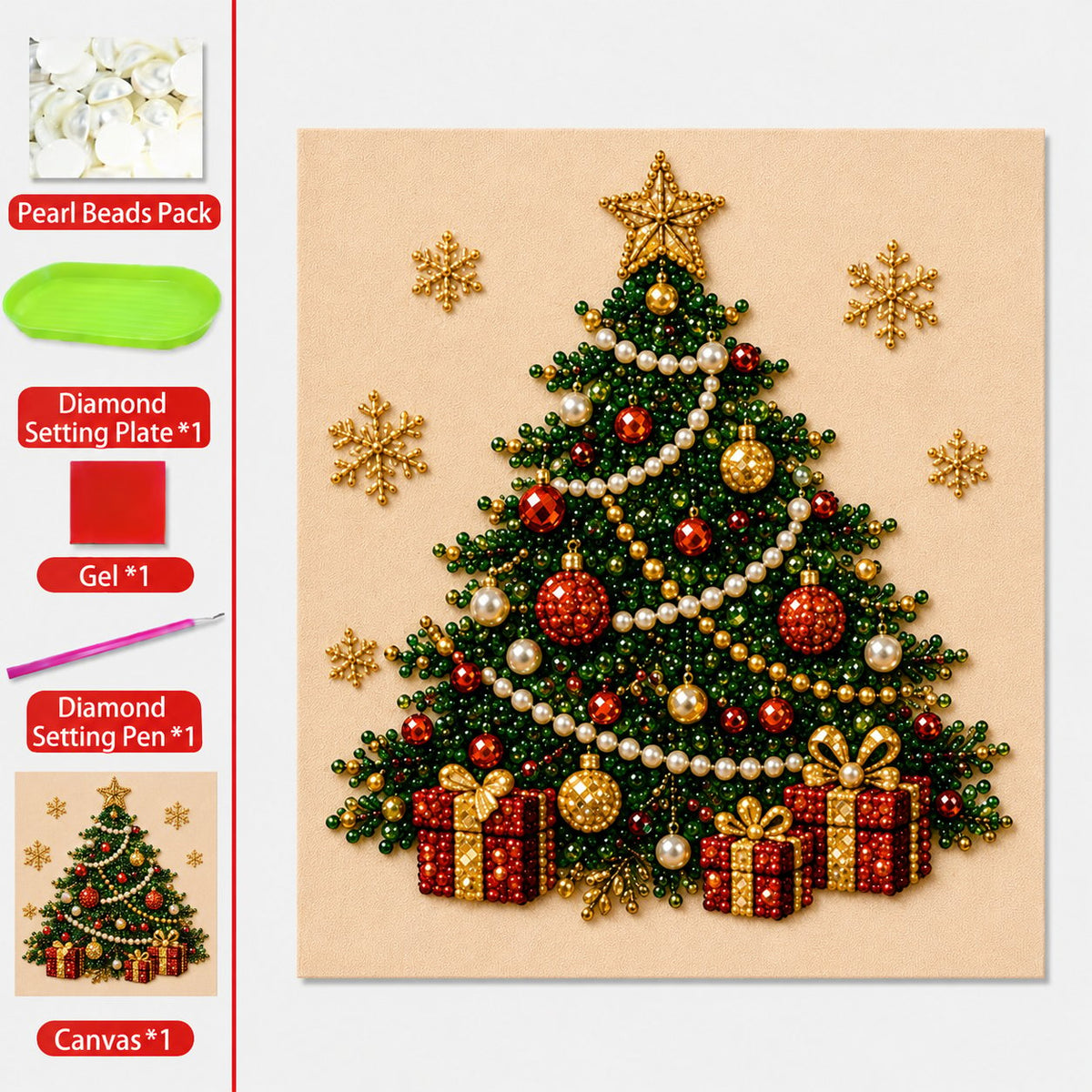 π The Perfect Christmas Gift! πβ¨ DIY Pearl Diamond Painting Kit β Fun, Relaxing & Beautiful Handmade Holiday Decor! π