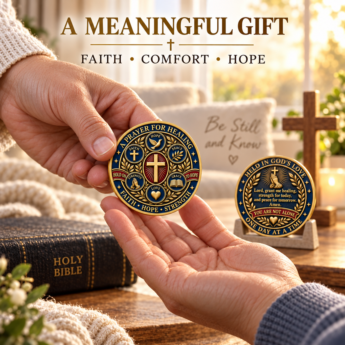 🎉🇺🇸 Limited Edition! 🔥Healing & Hope Faith Commemorative Coin