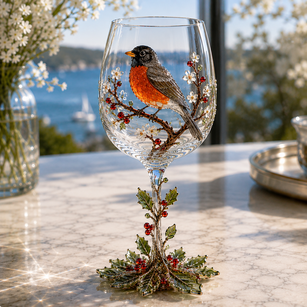 ๐
2026 Christmas Gift 50% Off--๐ฆ Natureโs Winged Beauties โ 3D Bird Wine Glass Collection