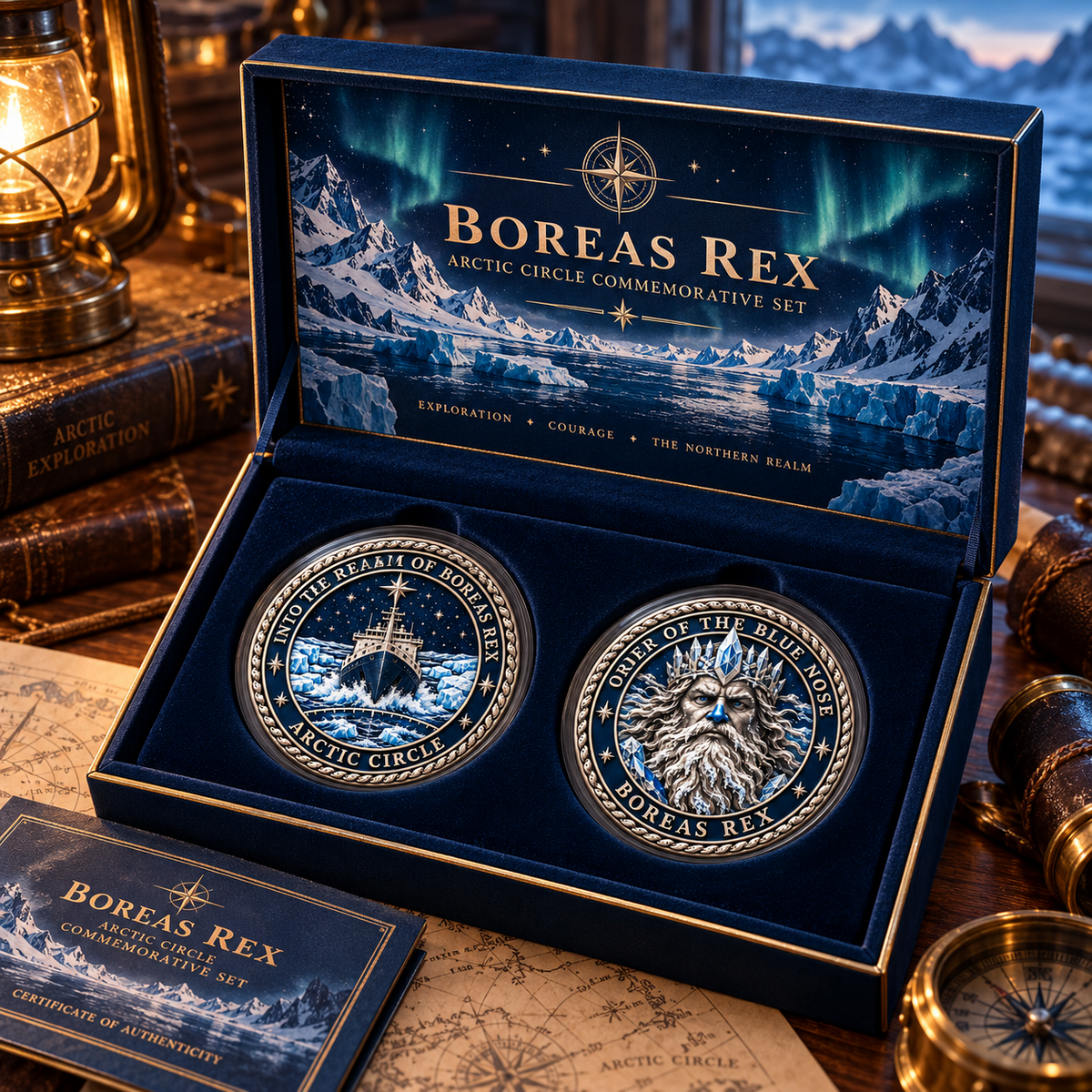 ❄️ Boreas Rex – Order of the Blue Nose Commemorative Challenge Coin