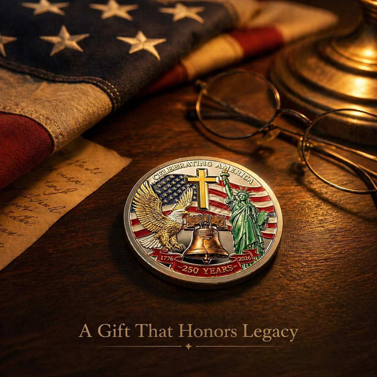 🎉🇺🇸 Limited Edition!🔥🔥United States 250th Anniversary Coin
