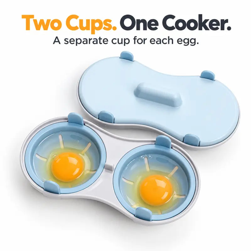 Microwave Egg Poacher, Microwave Egg Cooker for 2 Eggs 🍳
