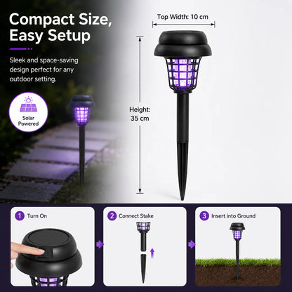 ☀️🦟 Solar Mosquito Zapper | 2-in-1 Bug Killer & Yard Light