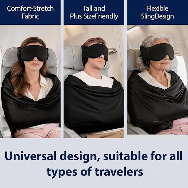 3-in-1 Airplane Sleep Support System - Carry On-Friendly Travel Bedding Accessory Set ✈️