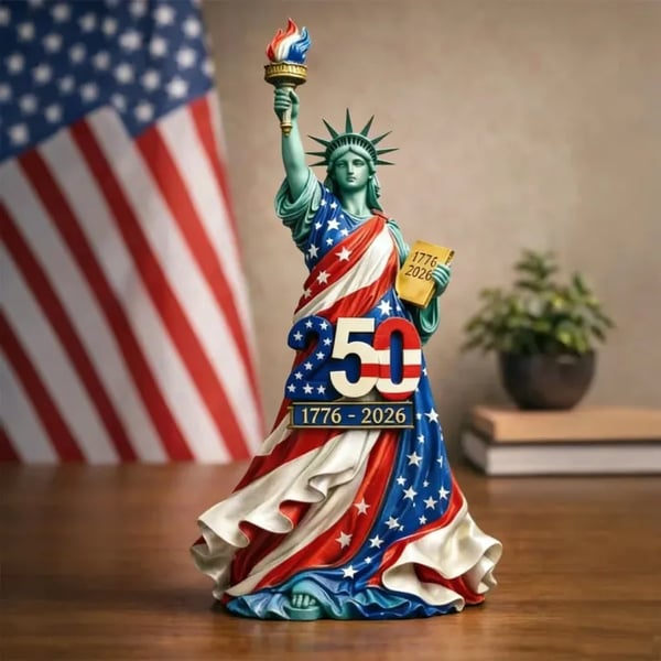 🎉🇺🇸 Limited Edition!🔥🔥Handmade USA 250th Anniversary Statue of Liberty Figurine