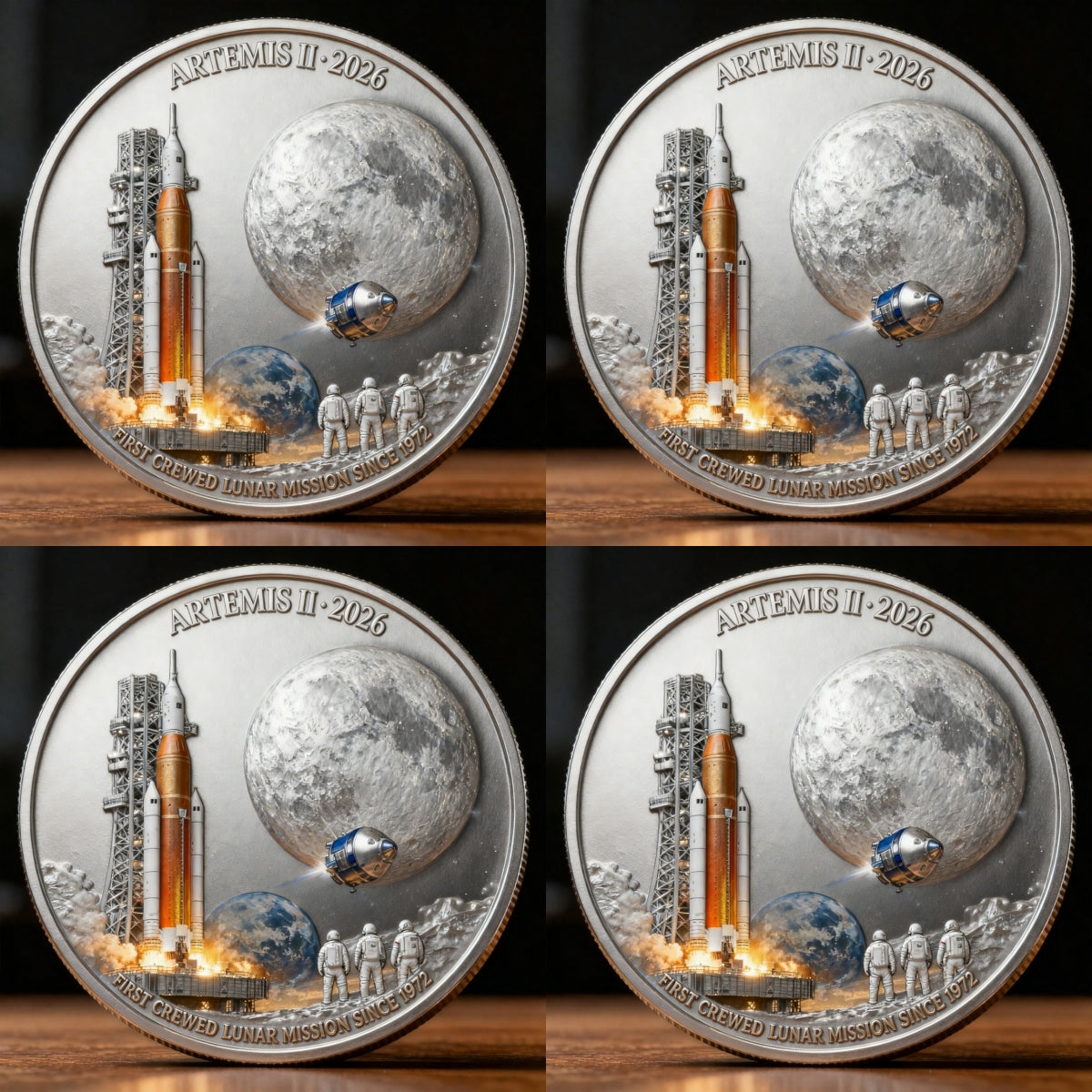 🎉🇺🇸 Limited Edition! 🔥🌕 Artemis II Lunar Mission Commemorative Coin