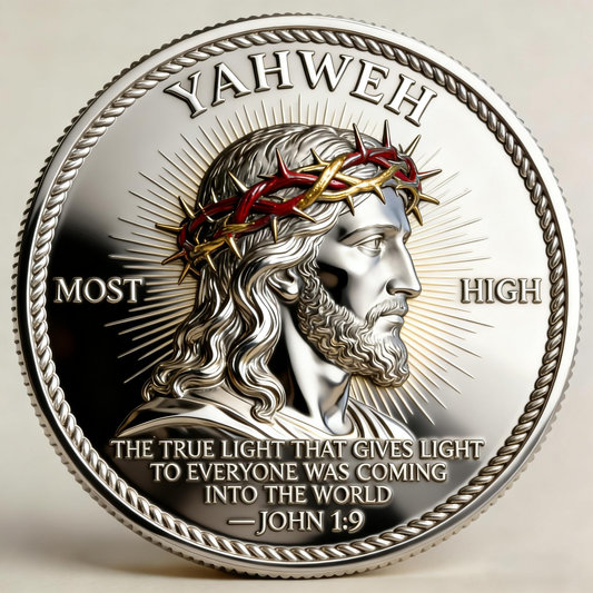🏆🇺🇸 Limited Edition!🔥 🙏“Yahweh – The Living Light” Faith Commemorative Coin