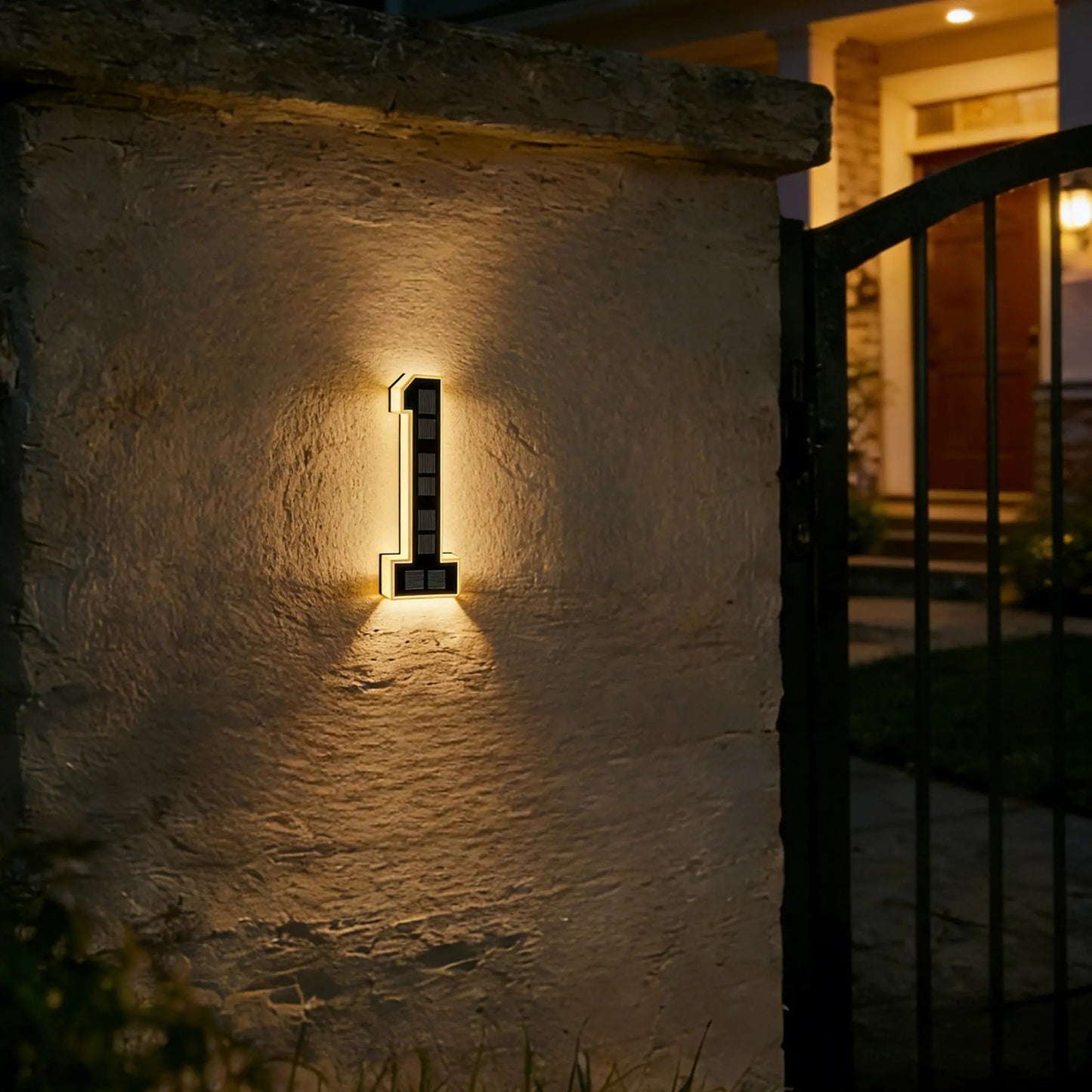 Never Miss a Delivery Again – Solar LED House Numbers (Waterproof & Auto-Illuminated at Night)