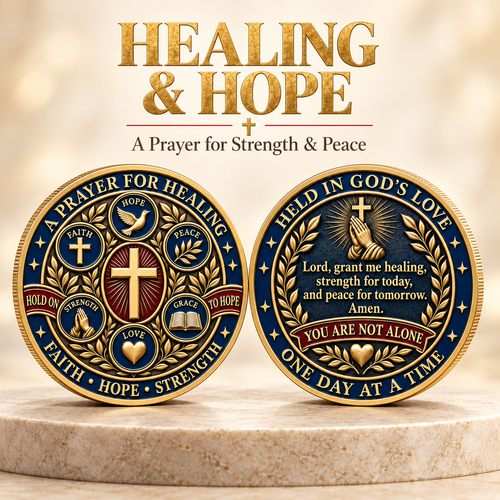 🎉🇺🇸 Limited Edition! 🔥Healing & Hope Faith Commemorative Coin