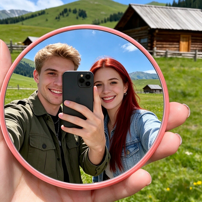 Selfie Convex Mirror, Handheld High-Definition Wide-Angle Selfie Mirror 📸