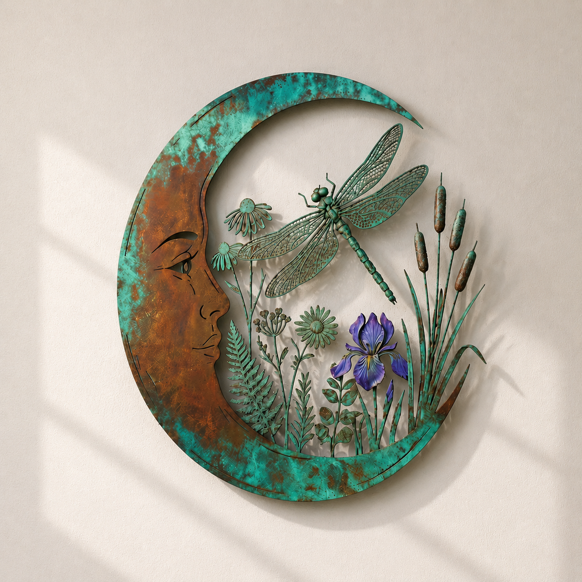 🎉🇺🇸 Limited Edition! 🔥Last 100pcs✨-🎄Dragonfly Moon Wall Decor