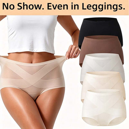 5-Pack Women's Classic Panties, Seamless High Waist Essential Underwear 🌸