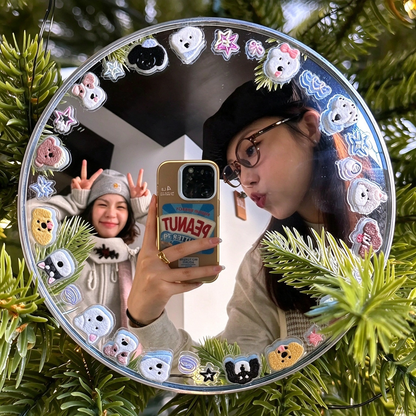 Selfie Convex Mirror, Handheld High-Definition Wide-Angle Selfie Mirror 📸