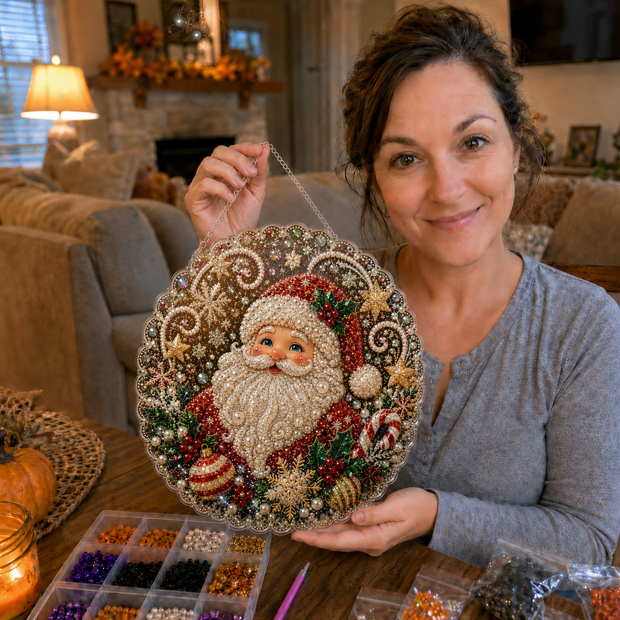 ✨ Christmas Pearl Art Hanging Ornament Kit🎅