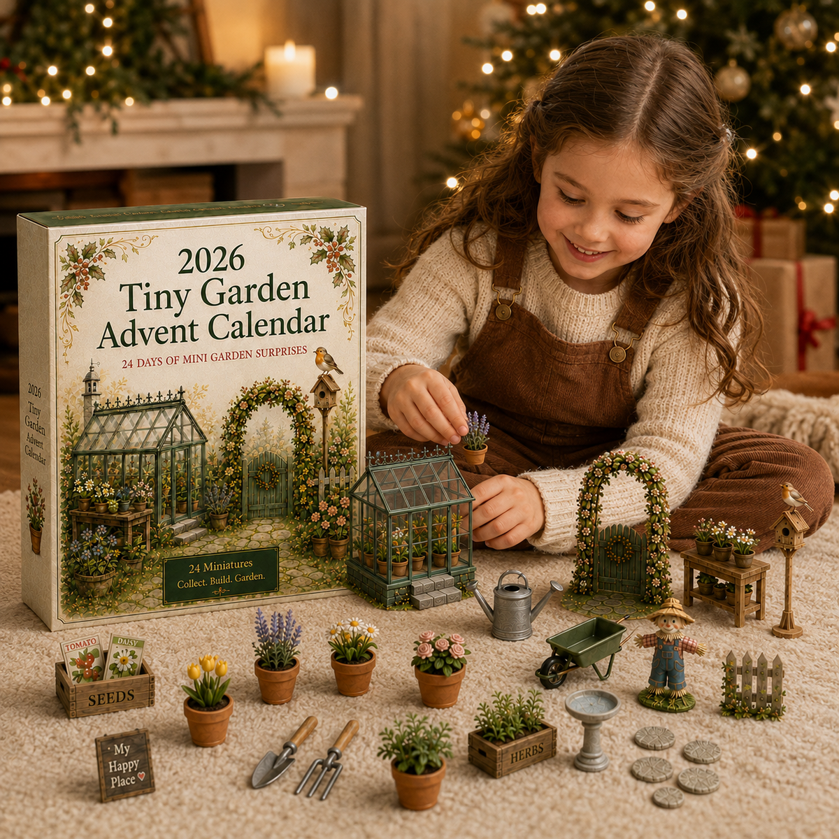 🎉🇺🇸 Limited Edition! 🔥🎁2026 Garden Advent Calendar 🌿🎄 – 24 Days of Tiny Garden Surprises
