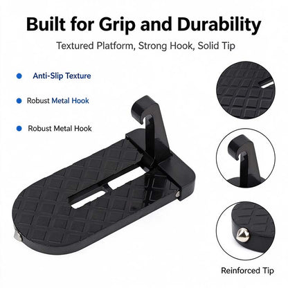 Car Door Step with Safety Hammer, Automotive Compact Anti-Slip Roof Latch Hook Ladder 🚗