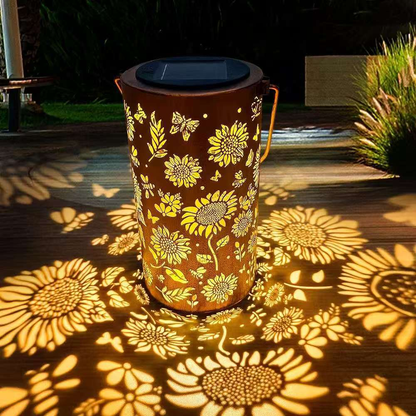 🔥Colorful Sunflower Glow Solar Garden Lantern