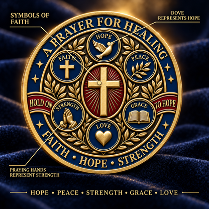 🎉🇺🇸 Limited Edition! 🔥Healing & Hope Faith Commemorative Coin