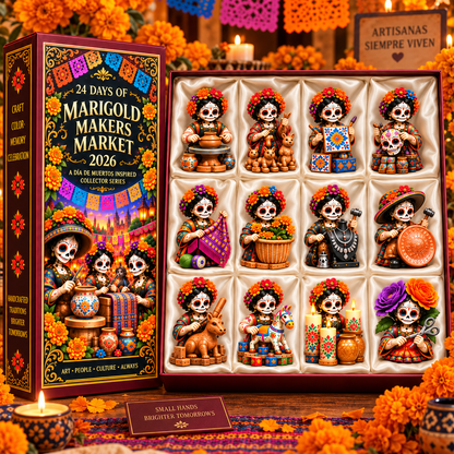 🔥24 Days of Handcrafted Tradition — Día de Muertos Marigold Makers Market Advent Calendar 2026