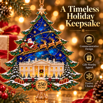 🎄 250th Anniversary Christmas Tree Ornament – 1776–2026 Keepsake