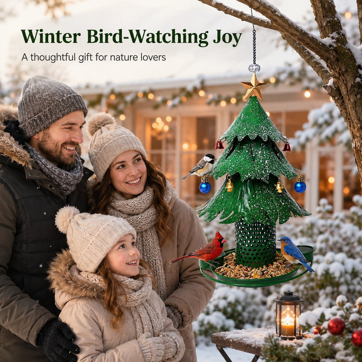 ✨Christmas Tree Bird Feeder 🎄 Festive Backyard Holiday Decor