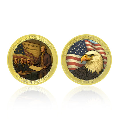 🎉🇺🇸 Limited Edition! 🔥🎁9PCS USA 250th Anniversary Commemorative Coin Gift Set