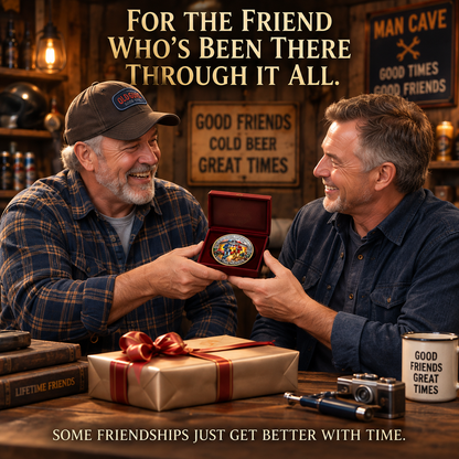 Old Bastards Friendship Club 2026 Coin – Funny Keepsake for Best Friends