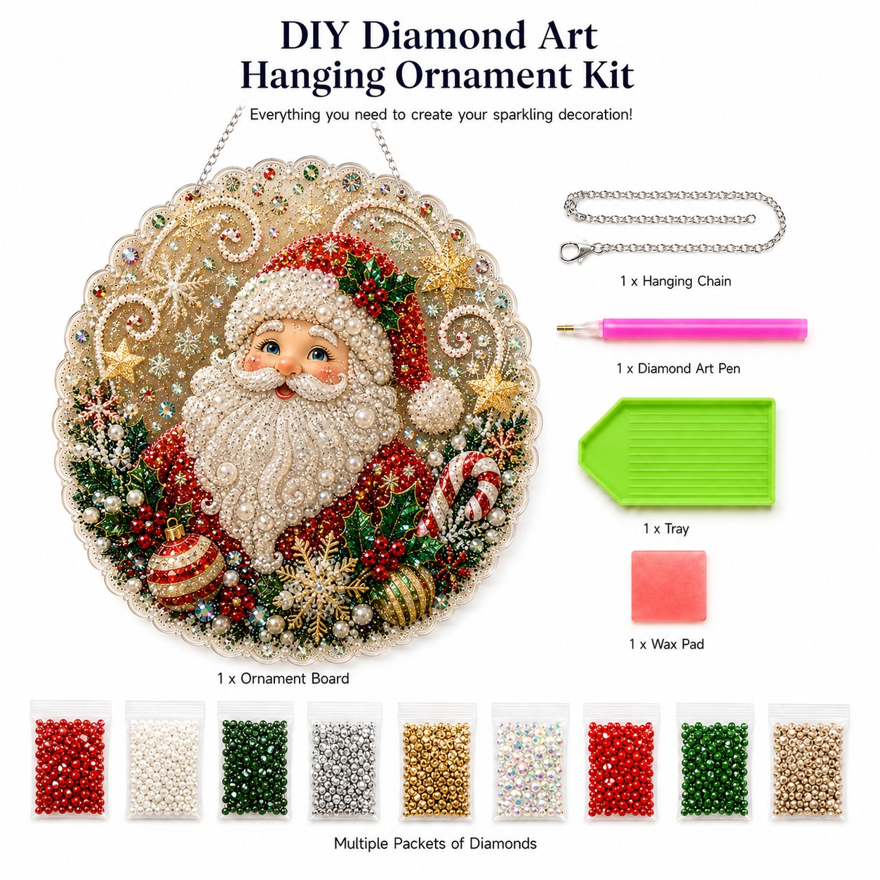 ✨ Christmas Pearl Art Hanging Ornament Kit🎅