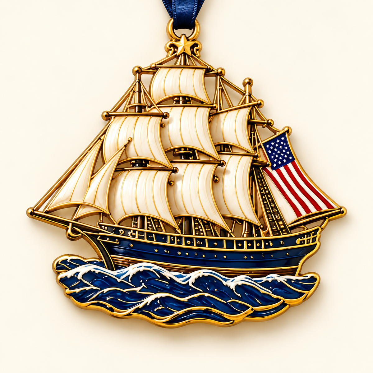 🎉🇺🇸 Limited Edition! 🔥American Eagle Heritage Christmas Ornament Collection