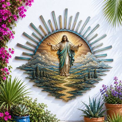 🎉🇺🇸 Limited Edition! 🔥 Only 100 sets available! ✝️ Jesus Metal Wall Art