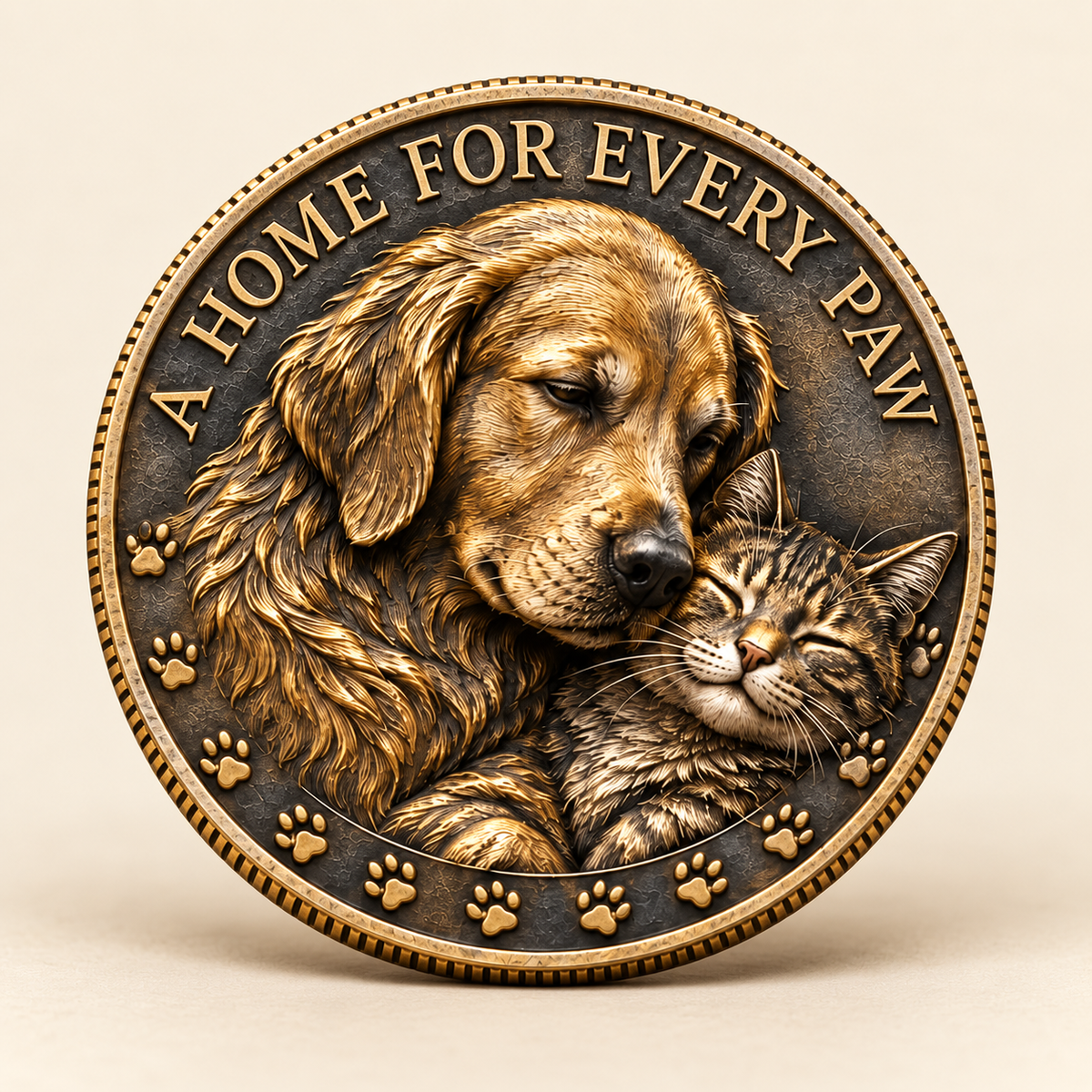 🎉🇺🇸 Limited Edition! 🔥A Home for Every Paw Commemorative Coin
