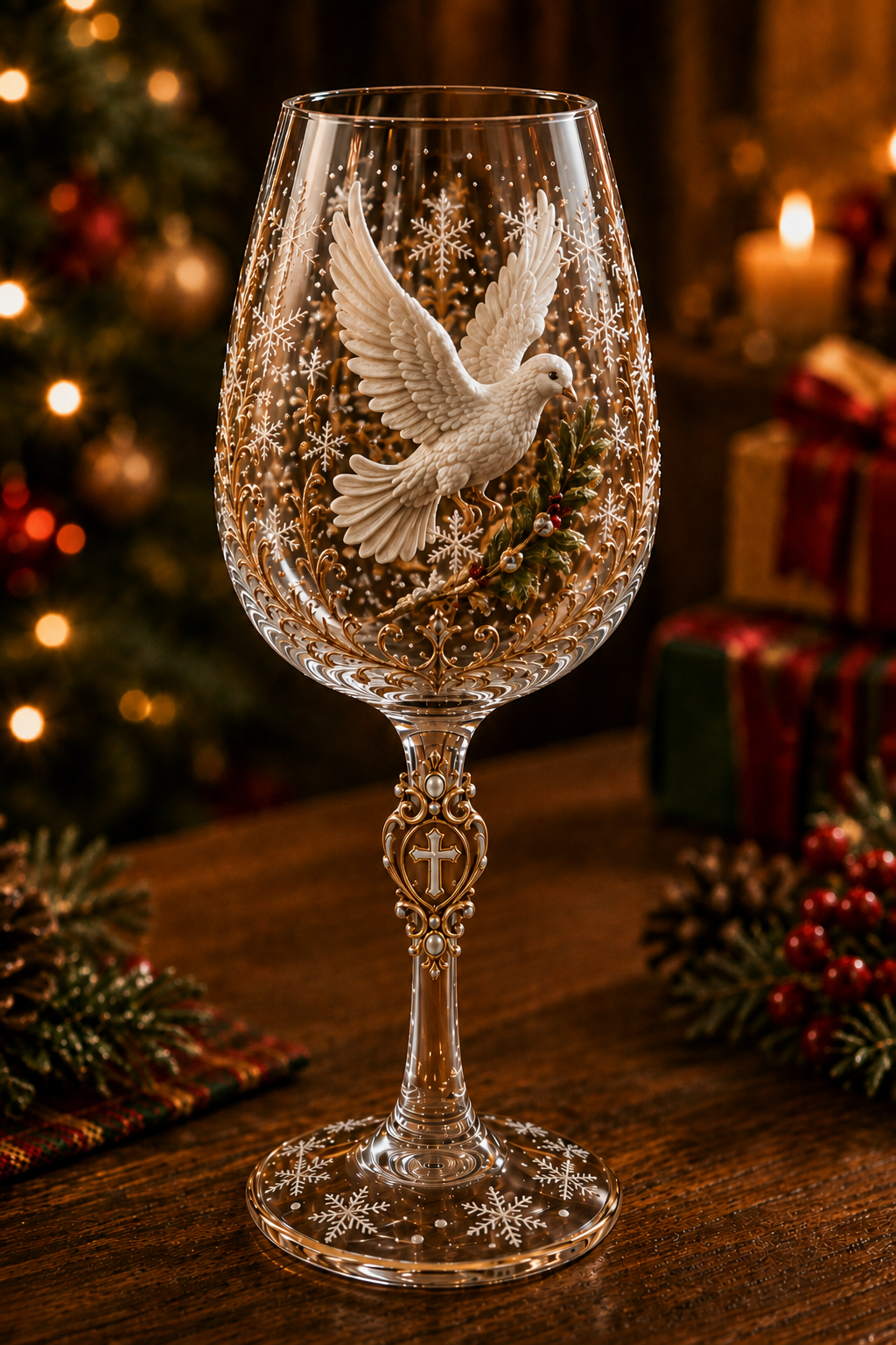 🎉🇺🇸 Limited Edition! 🔥 Only 100 sets available!  ✝️Faith & Grace 3D Christian Wine Glass Set – Meaningful Faith Gift✨🎁