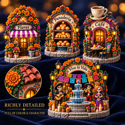 🎉🇺🇸 Limited Edition! 🔥 Only 250 Available! 🌟Día de Muertos Village Advent Calendar