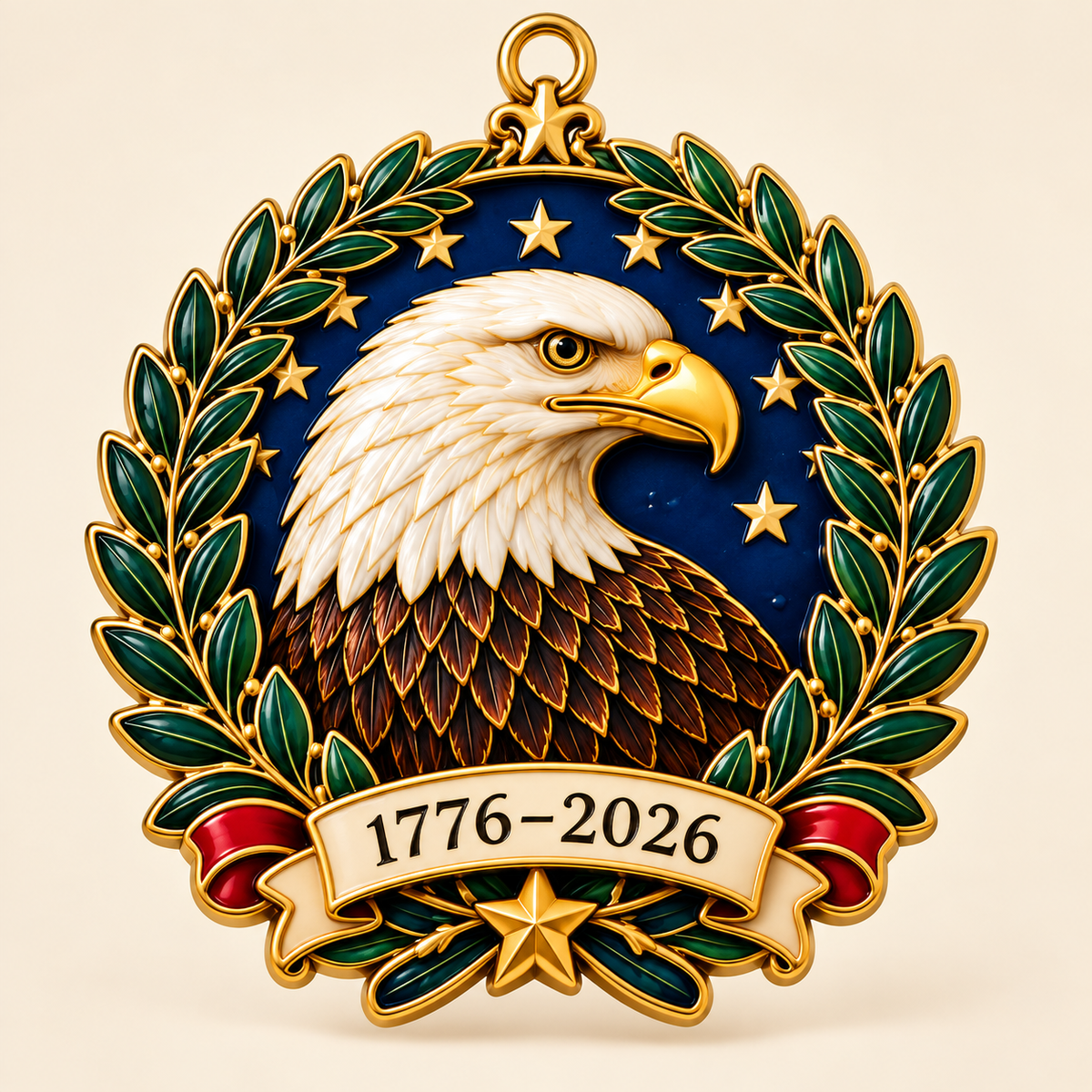 🎉🇺🇸 Limited Edition! 🔥American Eagle Heritage Christmas Ornament Collection