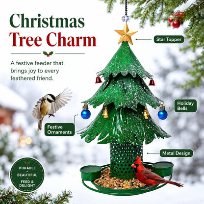 ✨Christmas Tree Bird Feeder 🎄 Festive Backyard Holiday Decor