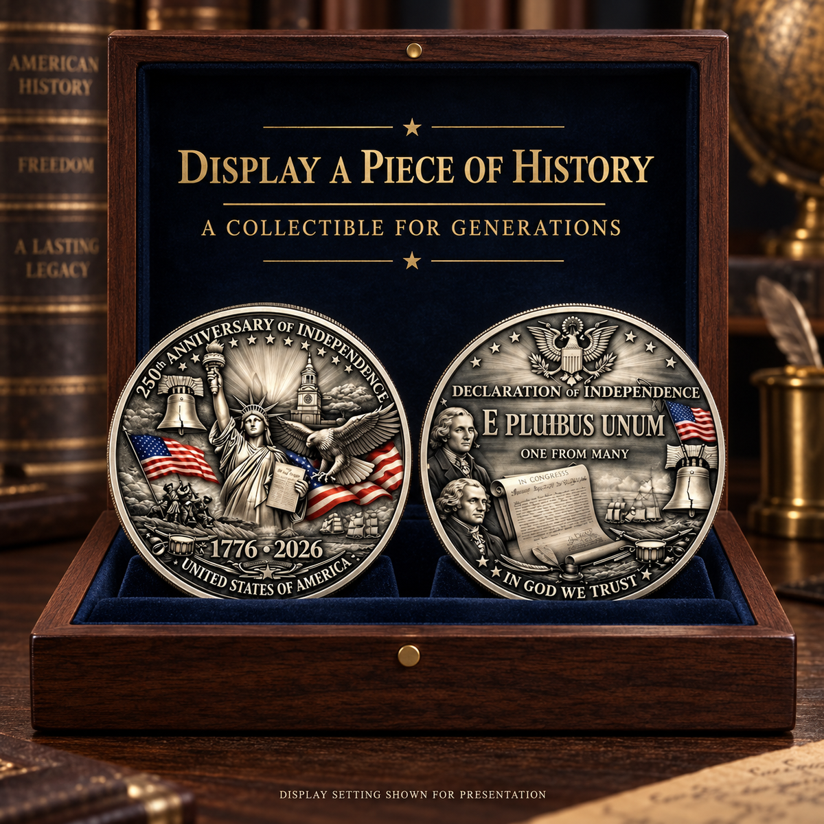 🎉🇺🇸 Limited Edition! 🔥1776–2026 250th Anniversary of American Independence Commemorative Coin