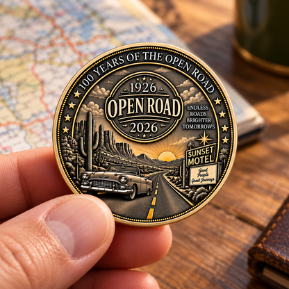 🎉🇺🇸 Limited Edition!🔥🔥Open Road 1926–2026 Commemorative Coin