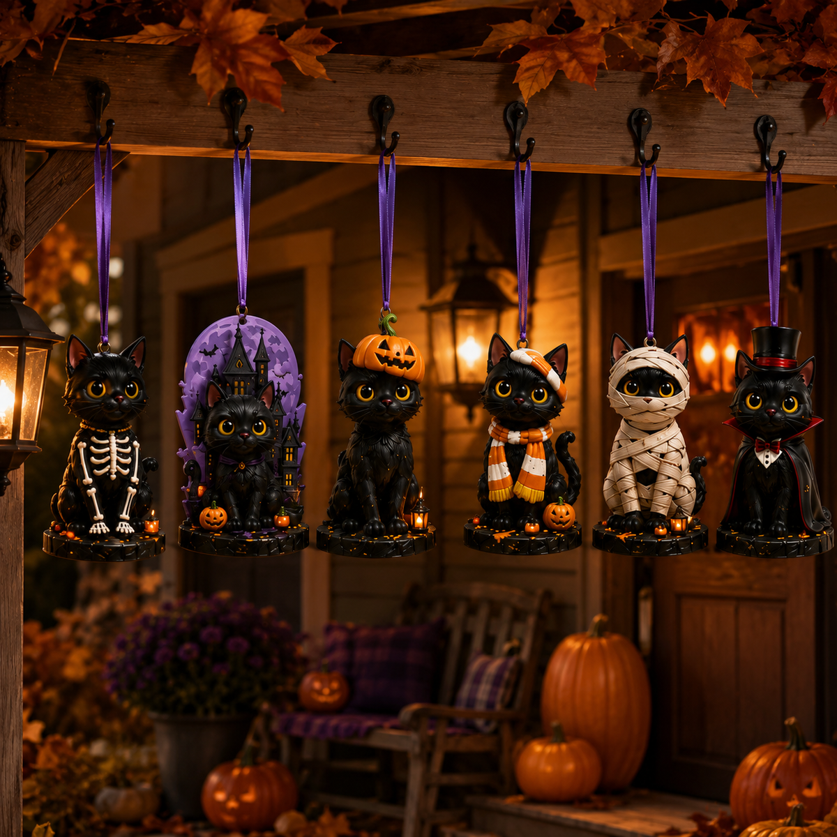 24-Day Christmas Advent Calendar – Halloween Black Cat Ornament