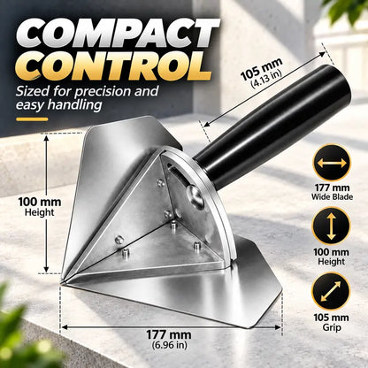 Stainless Interior Corner Finishing Trowel Stainless Steel, Silver Shaped Finishing Tool 🛠️