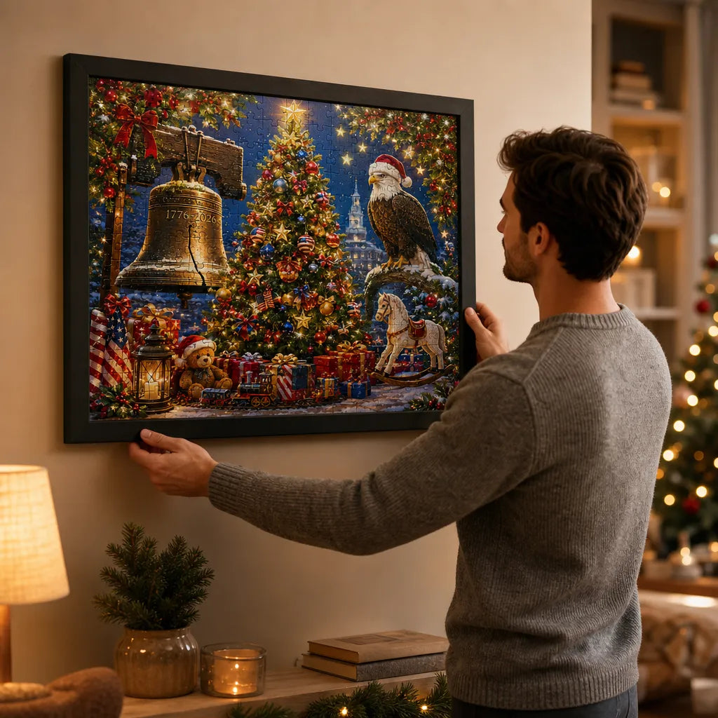 🎉🎄 Limited Edition!🔥🦅 250th Anniversary Christmas Jigsaw Puzzle