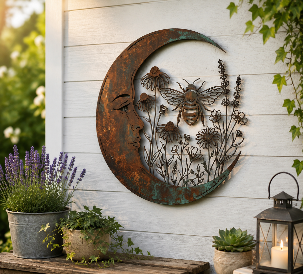 🎉🇺🇸 Limited Edition! 🔥Last 100pcs✨-🎄Dragonfly Moon Wall Decor