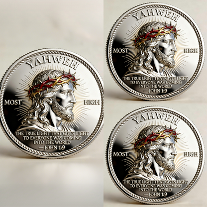 🏆🇺🇸 Limited Edition!🔥 🙏“Yahweh – The Living Light” Faith Commemorative Coin