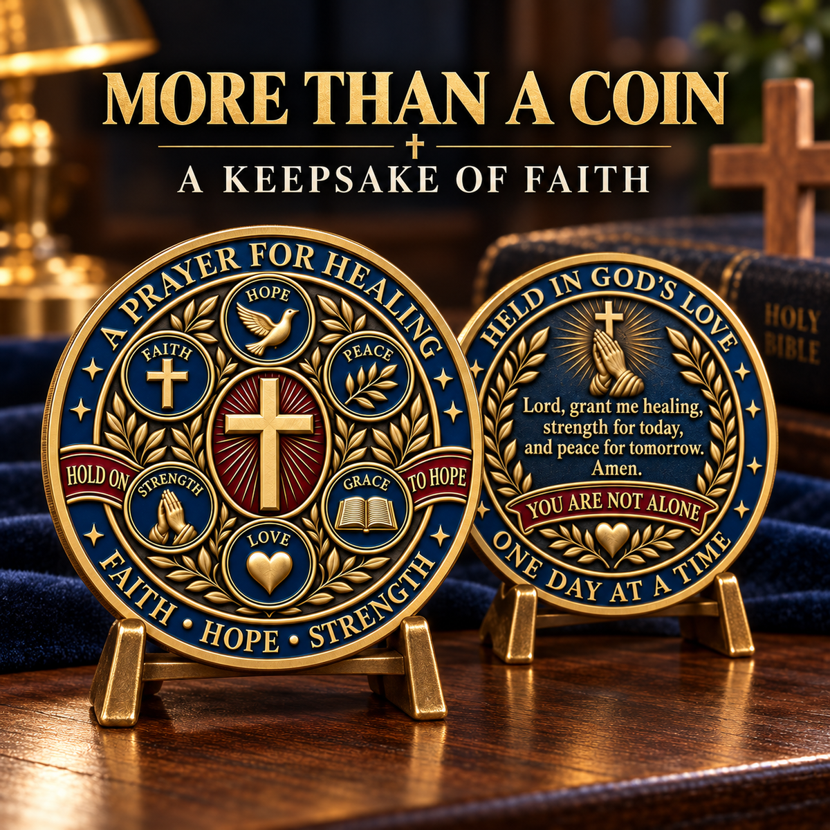 🎉🇺🇸 Limited Edition! 🔥Healing & Hope Faith Commemorative Coin