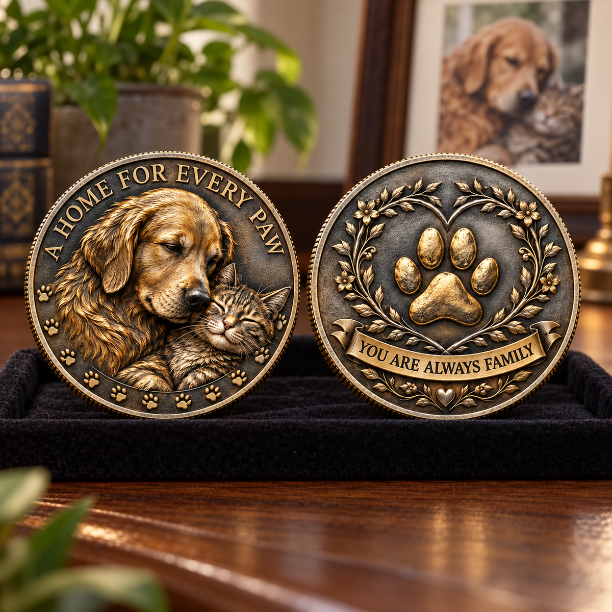 🎉🇺🇸 Limited Edition! 🔥A Home for Every Paw Commemorative Coin