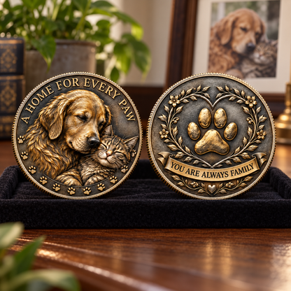 🎉🇺🇸 Limited Edition! 🔥A Home for Every Paw Commemorative Coin