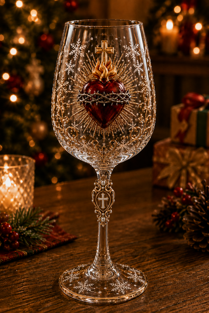 🎉🇺🇸 Limited Edition! 🔥 Only 100 sets available!  ✝️Faith & Grace 3D Christian Wine Glass Set – Meaningful Faith Gift✨🎁