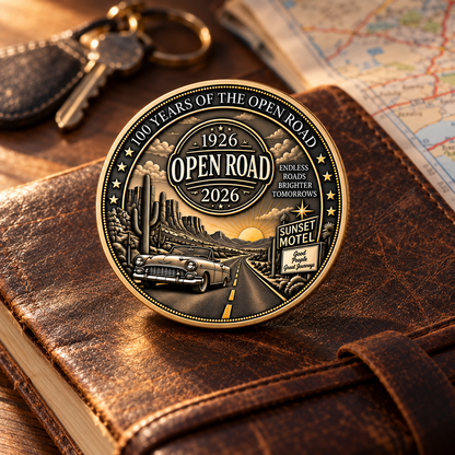 🎉🇺🇸 Limited Edition!🔥🔥Open Road 1926–2026 Commemorative Coin