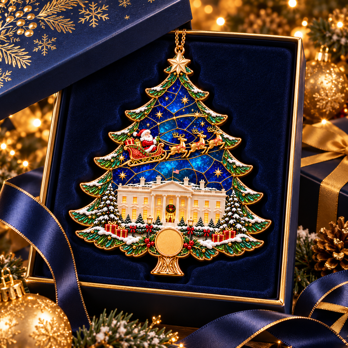 🎄 250th Anniversary Christmas Tree Ornament – 1776–2026 Keepsake