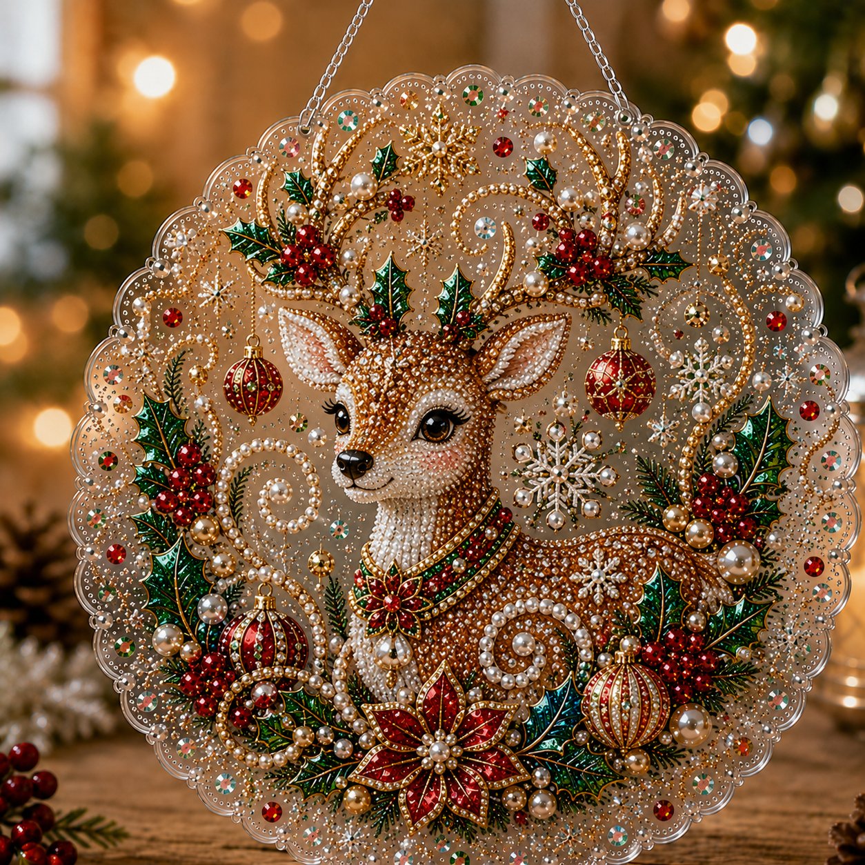 ✨ Christmas Pearl Art Hanging Ornament Kit🎅
